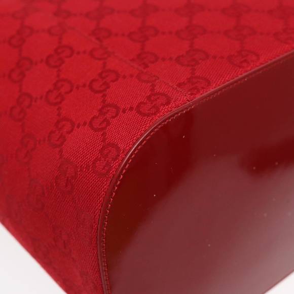 GUCCI GG Canvas Shoulder Bag Red 001 3738 Auth 85971 - Picture 10 of 16